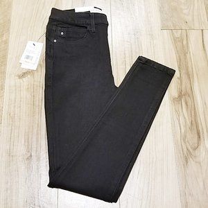 New Skinnygirl The EVERY CURVE Skinny Jeans 2/26 Womens High Rise Black 26.5x29